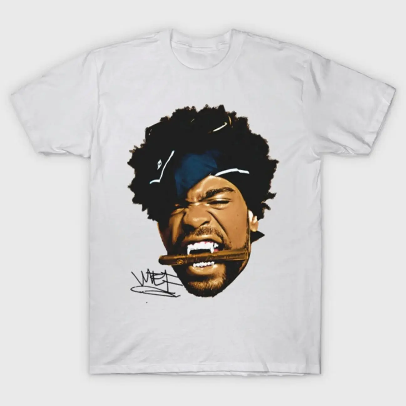 Method Man Face Rapper T-Shirt Print Short Sleeve TShirts W45