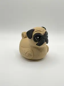 Pug Dog Duck Figurine | 3D Printed Pug Duck Collectible | Dog Lover Gift | Jeep Ducking Cruise Duck Car Dashboard Decor