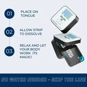 Digestive & Gut Health Strips - Fast-Dissolving Oral Strips with Probiotics & Digestive Enzymes for Bloating Relief & Smooth Digestion - Edible, Healthcare