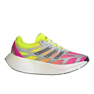 adidas Womens Adizero Aruku Lace Up Sneakers Shoes Casual - Pink, Yellow