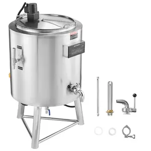 VEVOR Milk Pasteurizer 150L, Commercial Milk Pasteurization Machine, Food Grade 304 Stainless Steel, Professional Pasteurization with Time and Temperature Control, for Milk Juice Yogurt SterilizationVEVOR Super Brand Day