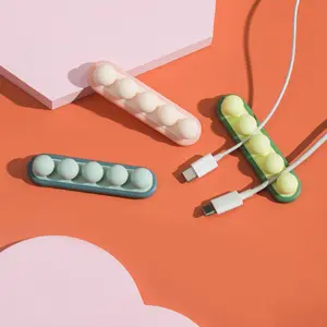 Self-adhesive Wire Winder Powerful Holder Earphone Cable Collection and Storage Cables Holder Data Cable Manager Desktop