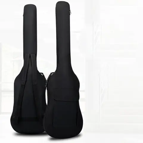Electric guitar electric bass backpack double shoulder thickened cotton bag electric bass backpack professional standard special piano bag cotton bag
