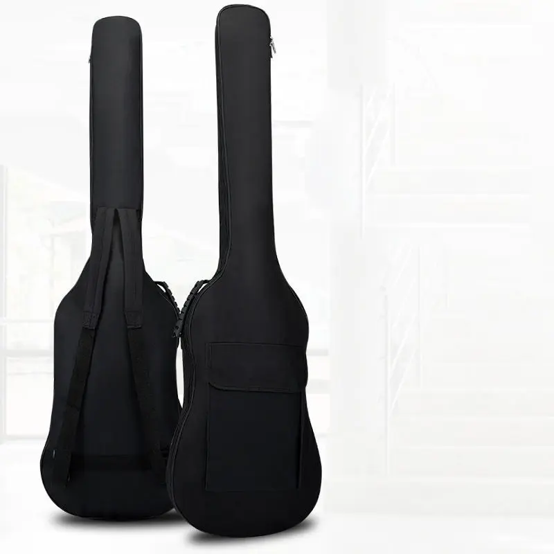 Electric guitar electric bass backpack double shoulder thickened cotton bag electric bass backpack professional standard special piano bag cotton bag