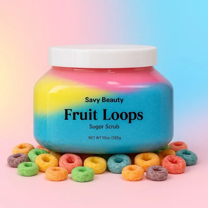 Fruit Loops- Whipped Hydrating Shea Sugar Scrub Body Care Lightweight