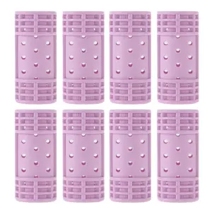 VOCOSTE Convenient Heatless Voluminous Hair Roller for Women 2.68"x1.18" Purple 8 Pcs