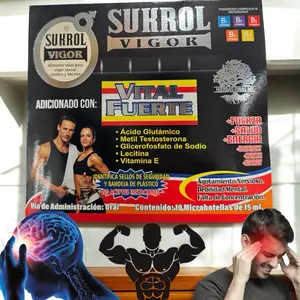 Sukrol with Vital Fuerte Bebible 10 Micro bottles  de 15 ml edible Vitamin  Fitness  Optimum