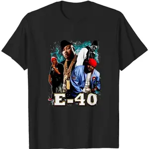 E-40 Bay Area Hip Hop T-Shirt, rap legends tee, gift for fan