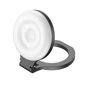 Magnetic Phone Selfie Light – Rechargeable LED Ring Light with 180° Flip, Portable Fill Light for Makeup, Live Streaming & Video Calls