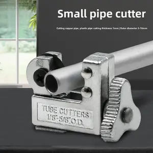 Pipe Cutter 118-3/ 4inch Outer Diameter, Silver, Mini Copper Pipe Cutting Tool, Suitable for PVC, Copper, Aluminum, and Thin Stainless Steel Pipes