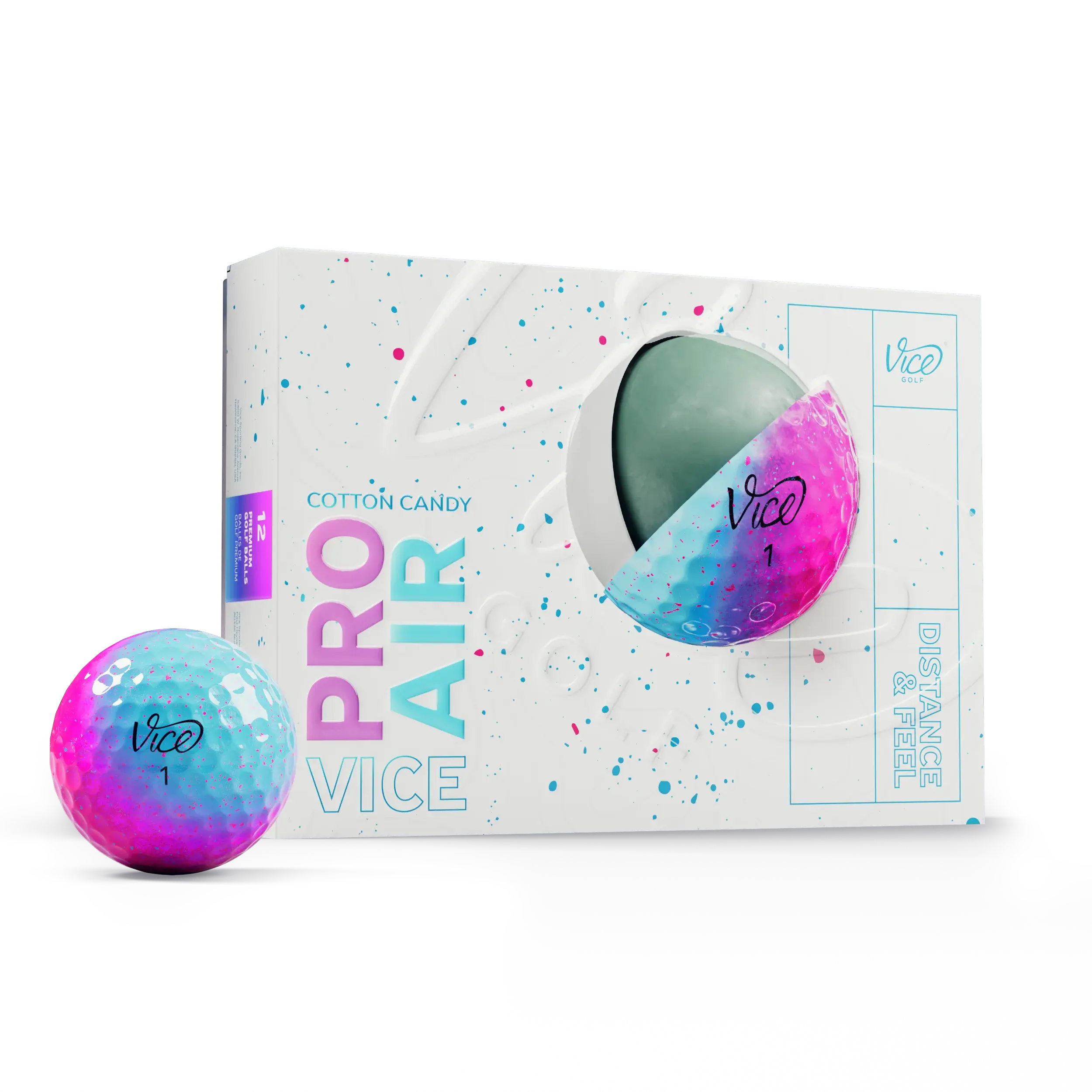Vice Pro Air Cotton Candy Golf Balls Vice Pro Air Cotton Candy Golf Balls