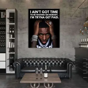 Young Dolph Print | Hip Hop Wall Art | Rapper Poster | Music Fan Art  Home Decor