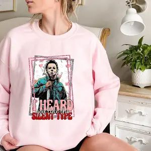 I Heard You Like The Silent Type T Shirt, Michael Myers Horror Characters Shirt, Horror Valentine's Day Gifts, gift for valentine