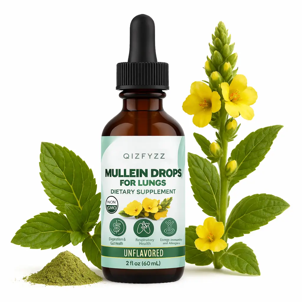 USDA Certified Organic Mullein Lung Detox Drops - Independent Lab Tested Mullein Tincture, Herbal Supplement Liquid for Lung Support & Gut Health, Vegan, Non-GMO, Unflavored, 2 fl oz (60 mL), Independent Lab Testing, Herbs