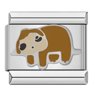 Sloth Italian Charm Bracelet Link for Animal Lovers