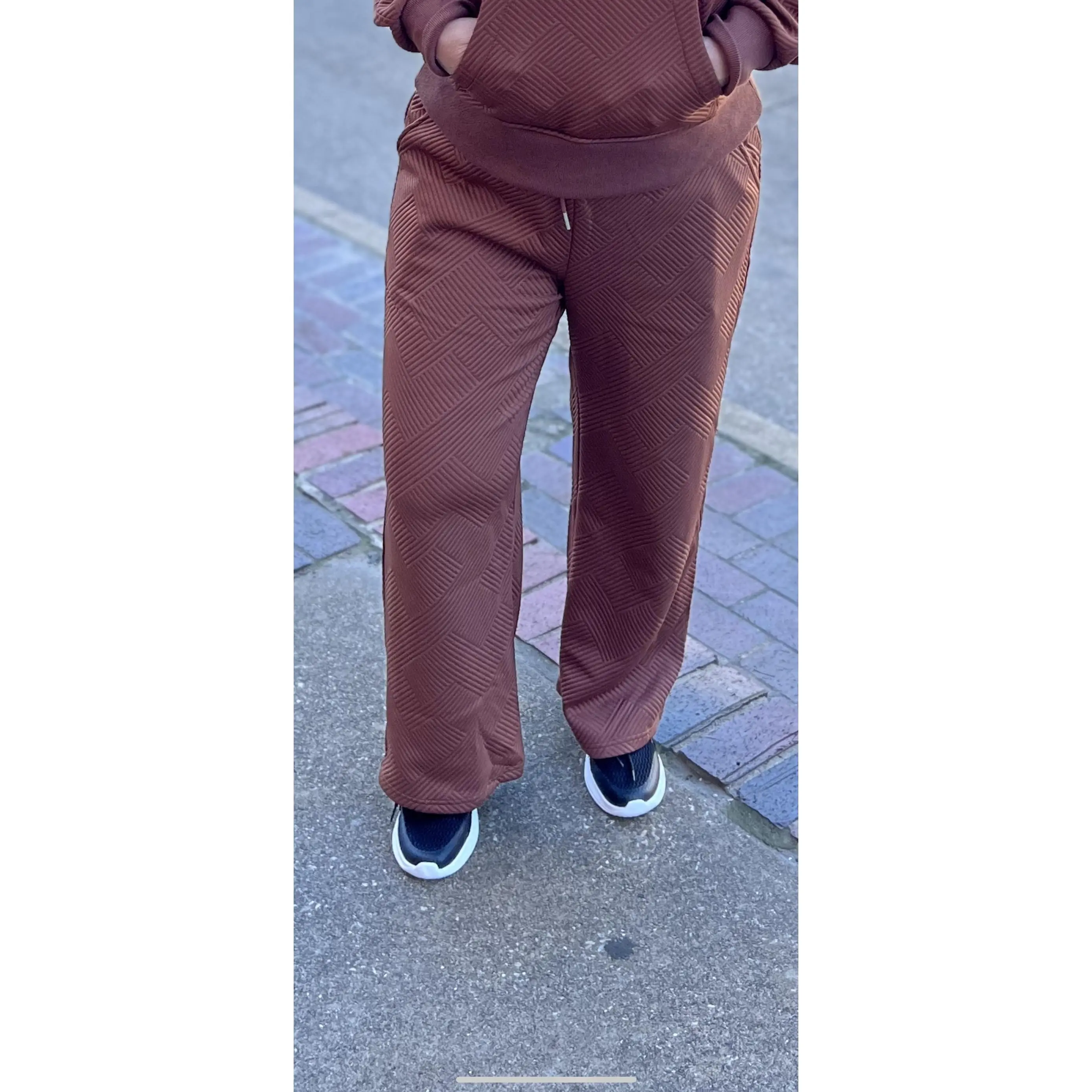 Toffee Textured Pants