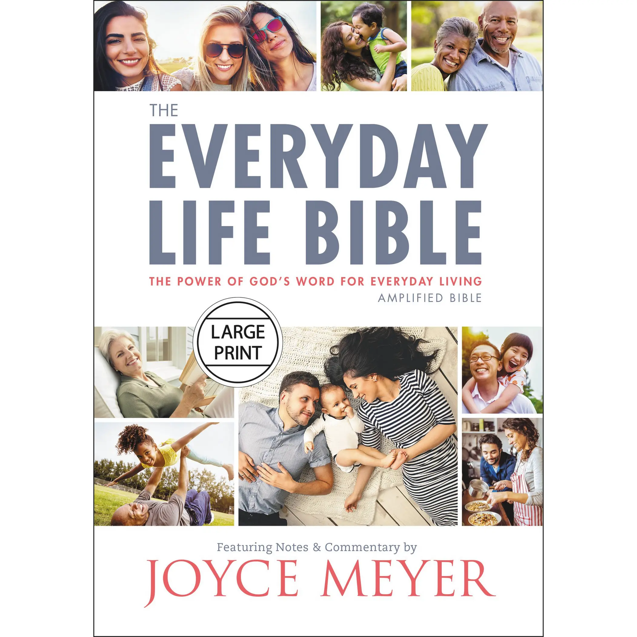 The Everyday Life Bible Large Print by Joyce Meyer [Hardcover Book]