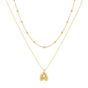 Tewiky Greenish Spring Jewelry Fashion Alphabet Pendant Necklace for Women & Girls, cubic zirconia Decor Necklace, Daily Clothing Decor, Trendy All-match & Exquisite Jewelry,Valentine's Day gifts