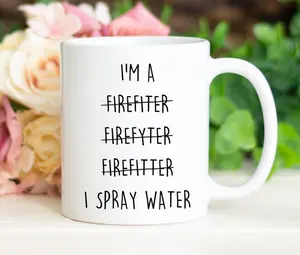 Firefighter Mug - 11oz Ceramic Coffee Cup - Dishwasher & Microwave Safe - Printed on Both Sides - Best Gift for Firefighters - Made in USA