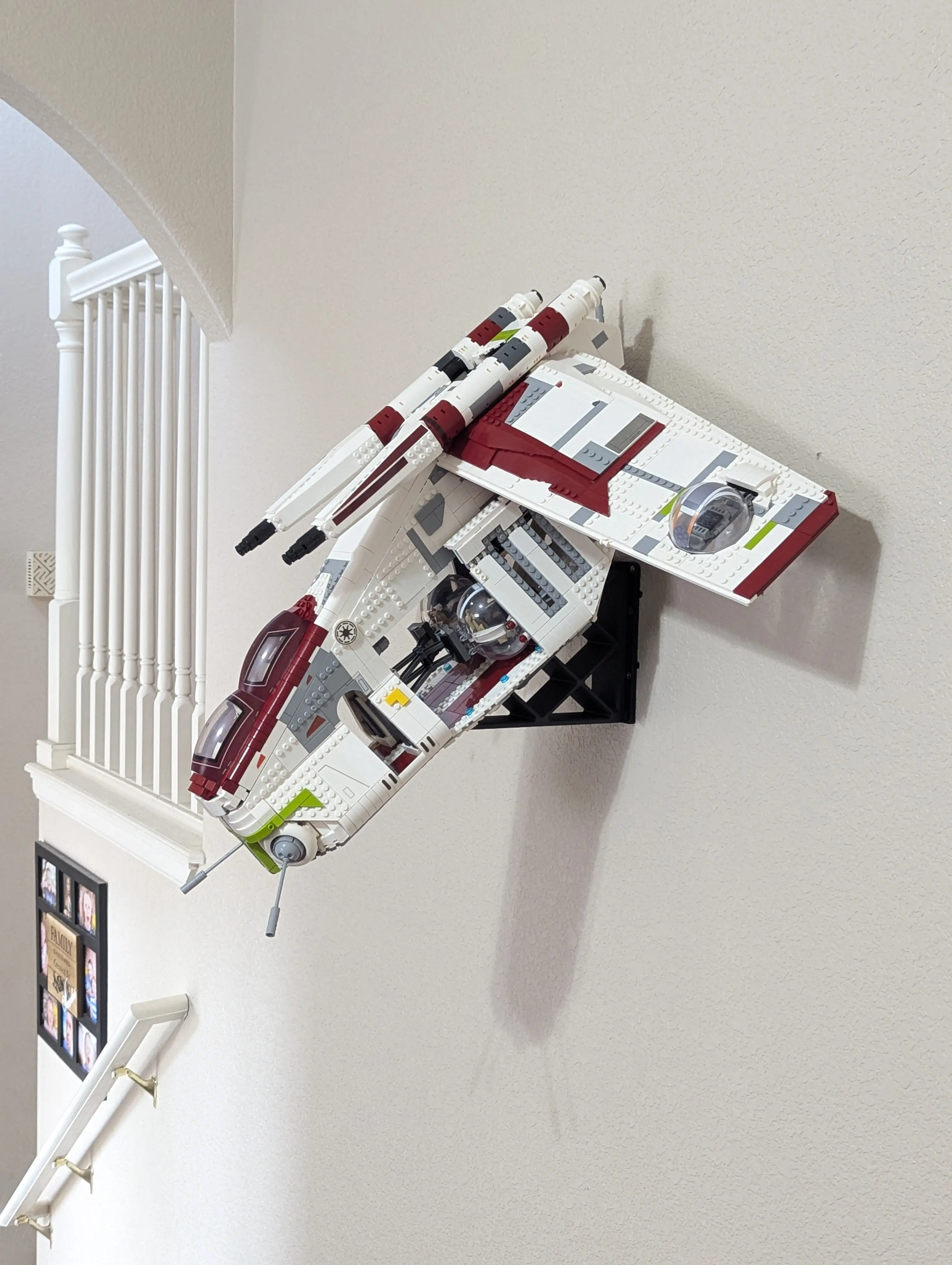Heavy Duty Wall Mount for Lego Star Wars UCS Republic Gunship 75309