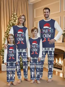 Christmas, practical personal wear for multiple occasions, family gatherings, crew neck, long sleeve suits, family suits, holiday family gatherings, seasonal events, coordinated clothing, casual wear, comfortable fabrics, crew neck tops, family matching
