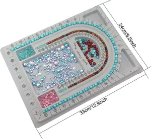 Plastic  beading tray for jewelry making bead board