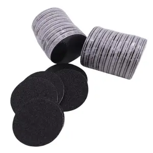60 Packs Disposable Round Feet Grinder  Pads for Pedicure Tool Nail Manicure