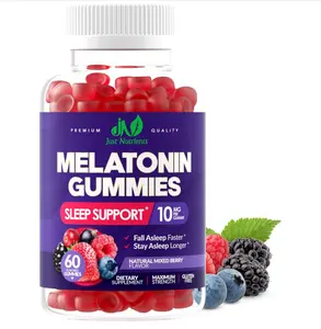 Melatonin 10mg Gummies with 10mg of Melatonin Per Gummy (60 Servings) - Maximum Strength Sleep Support for Adults - Gluten-Free, Non-GMO, Vegetarian, Great Tasting Mixed Berry Flavor - 60 Servings