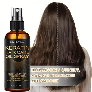 100ML Instant Supple Hair Conditioner, Keratin Based Oil Control Spray, Moisturizing, Frizz Control, Detangling, Heat Protection, Haircare, Smooths & Repairs Heat Damage, All Hair Textures, 3.38 Fl Oz