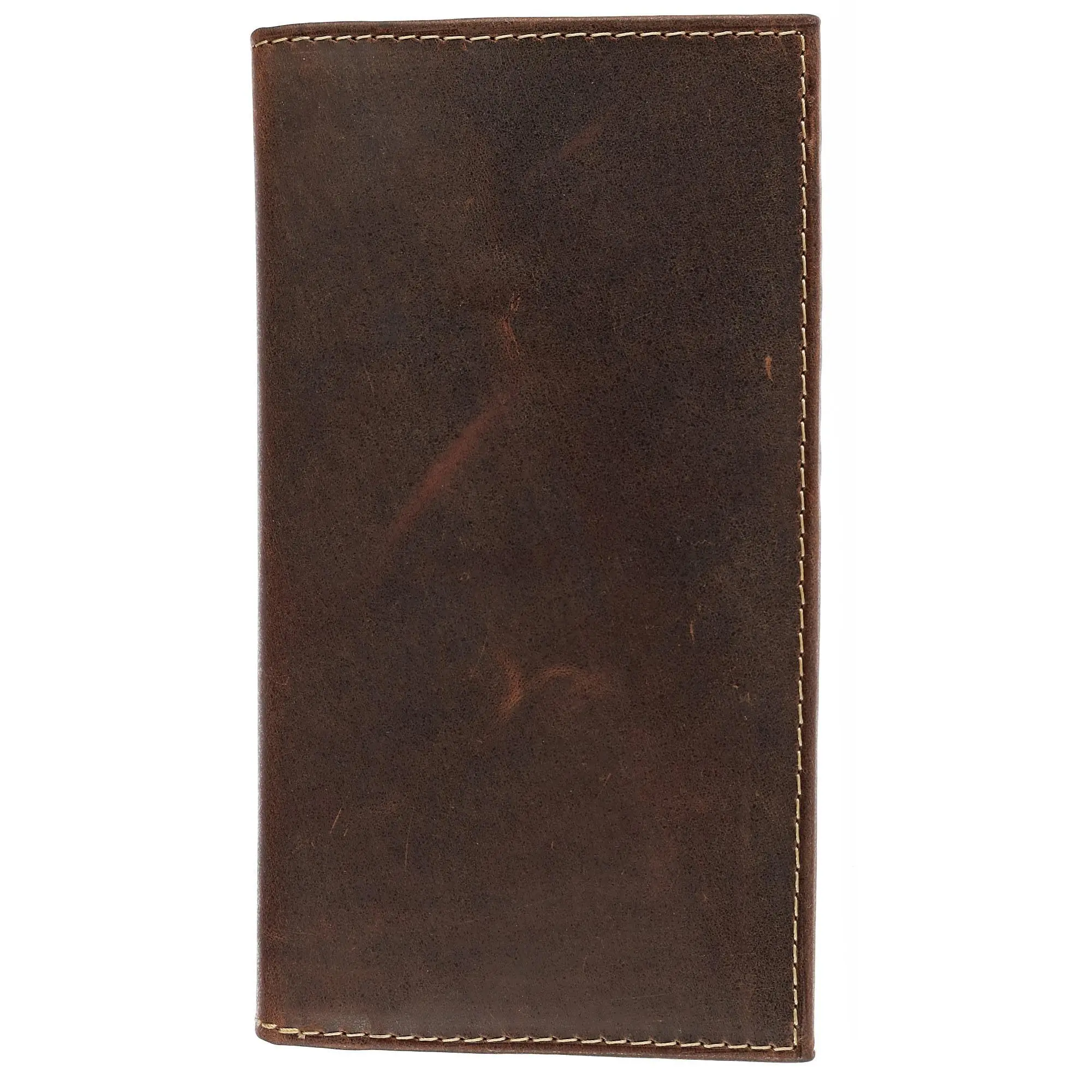 CTM Men's Hunter Style Checkbook Cover Wallet, Ultra-soft with ID Window, Zip Pocket, and 7 Card Slots, Father's Day Gift