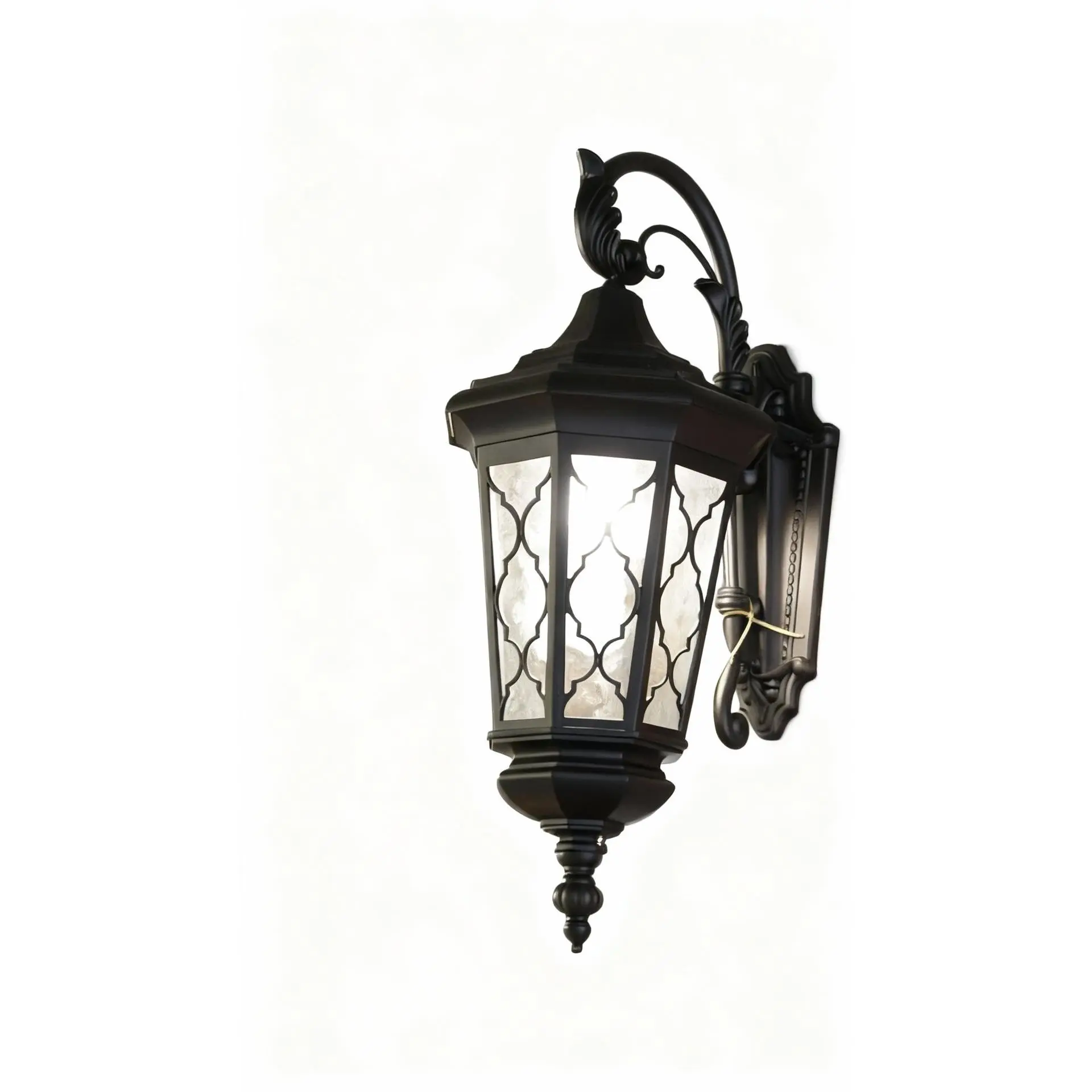 Aurelia Manor: Bronze Lattice Wall Lantern