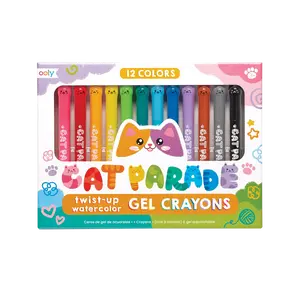 Cat Parade Twist Up Gel Crayons - Set of 12