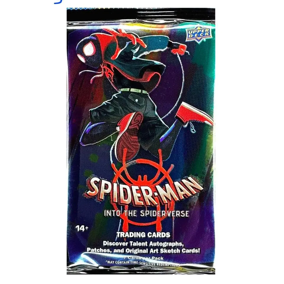 Marvel Spider-Man Into The Spider-Verse Movie Cards Hobby Pack