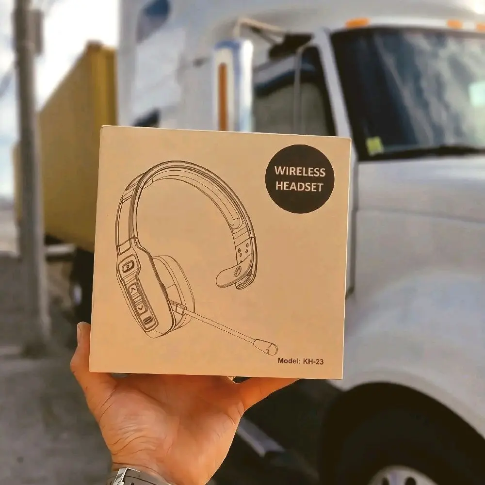 Professional Trucker Wired Bluetooth Headset - Noise Canceling, USB-C Fast Charging, Flexible Mic, 62hrs Working Time, Comfortable Audio Portable Electronic Device