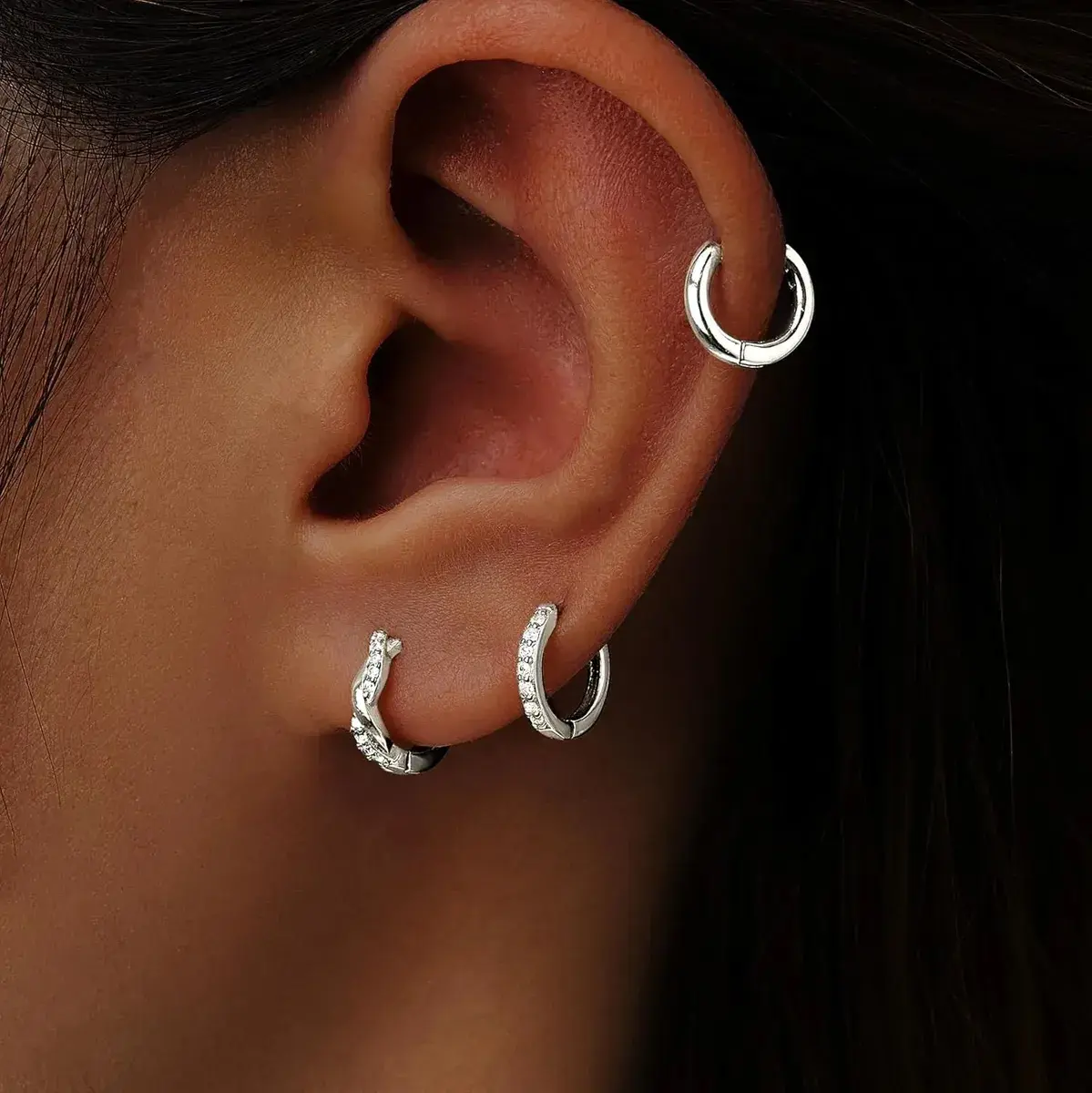 Hoop Hoop Earrings for Women 14k Gold/Silver Plated Dainty Small Earring Women Stackable Trendy Jewelry Gift for Her