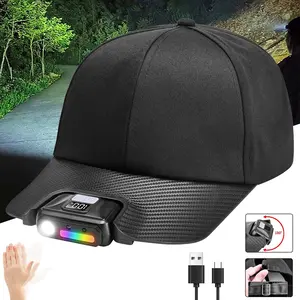 1PC Clip On Light for Baseball Cap, Super Bright Rechargeable LED Headlamp Hat, 180° Adjustable Hands-Free Light, Waterproof Design for Running, Camping, Fishing, Hunting, Cycling