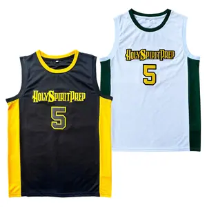 Men's Basketball Jerseys Anthony Edwards #5 Holy Spirit Prep HighSchool Sewing embroidery large size mesh ventilation polyester cotton Outdoor sportswear 2025 Trendy sports style daily training suit Basketball shirt Christmas gift