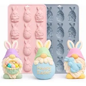 2 count Easter  Mold Bunny  Mold Easter Eggs  Mold Easter  Molds 12 Cavity Bunny  Molds  Easter Mold Easter Candy Mold for  Candy Fondant