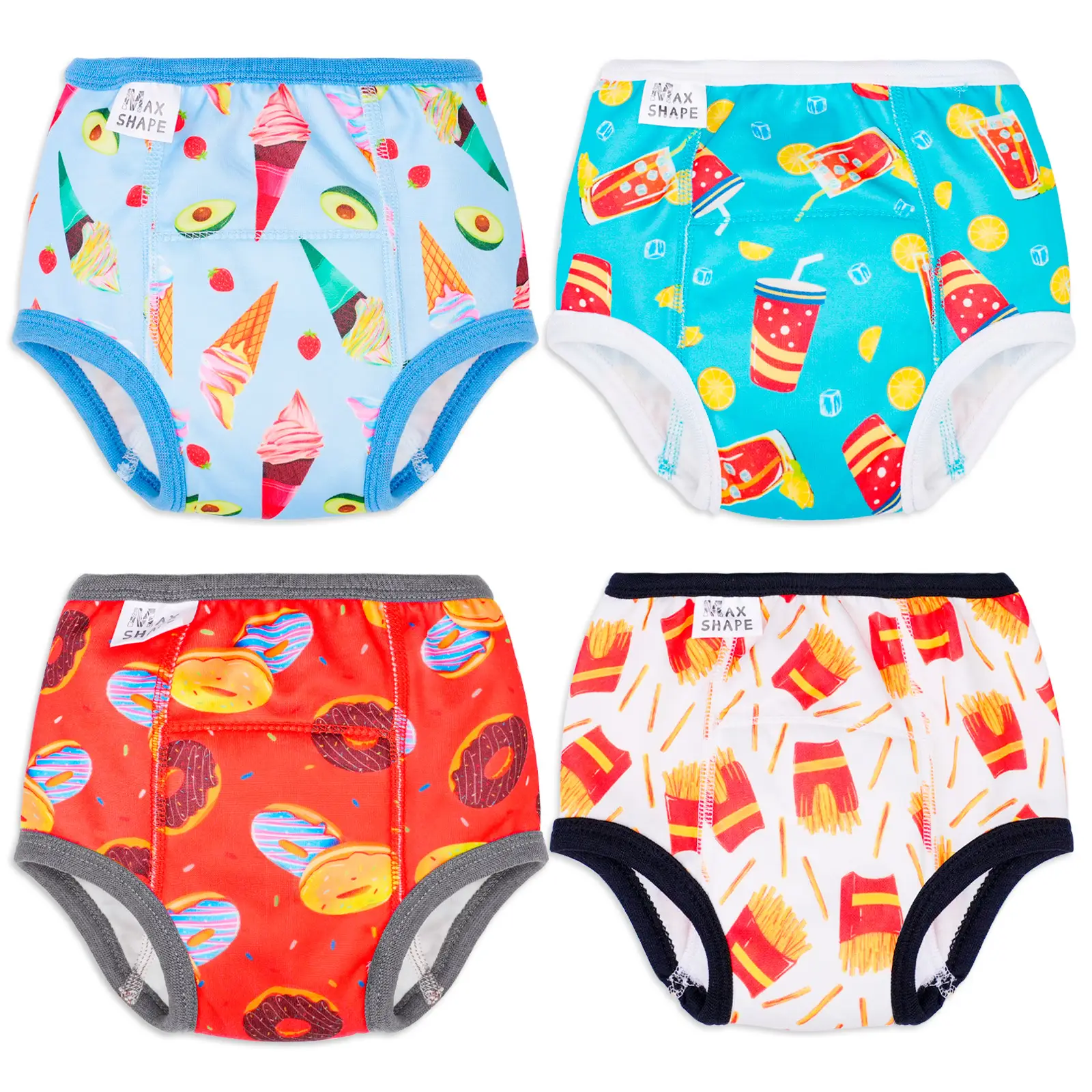 Max Shape 4 Pack of Potty Training Underwear for Girls with Supper Absorbent-Layers dealsforyoudays