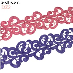 zsbszc 20 yards color custom embroidery lace width 8 cm water-soluble lace clothing skirt collar decorative sew on clothes DZ2