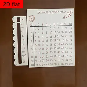 1pc Wooden Multiplication Table, Math Tool, Carrot Design. Intuitively Demonstrates Multiplication Operations Through Sliding Motions Aid in Memorizing Math Facts Effortlessly.