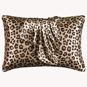 Leopard Print Pillowcase, 2 Counts Soft Comfortable Pillow Cover without Filler, Pillow Protector for Home Bedroom Dormitory Decor, Leopard Print Bedding