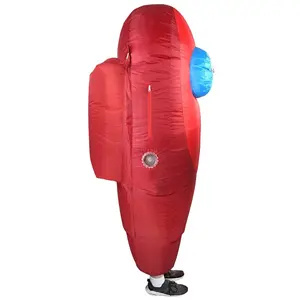 Kids Red Sus Crewmate Killer Costume