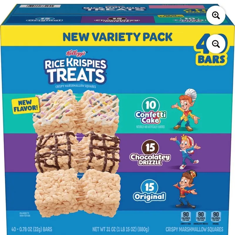 Rice Krispies Treats Squares, Variety Pack, 40 ct.