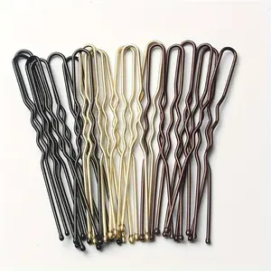 50 Pcs/pack Metal Hair Clip U-shaped Bobby Pin Hairpin Side Clip Bangs Clip Hair Accessories for Women