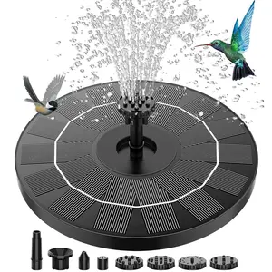 【Mid-year promotion】AISITIN 3.5W Solar Fountain with 6 Nozzles, 7.1 Inch Diameter Solar Panel, Stable & Durable, Bird Bath & Garden Decor, Outdoor Patio Water Feature
