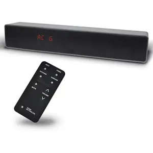 Dialogue Clarifying Sound Bar With  Hearing Technology - AccuVoice TV Soundbar AV157 Titanium - Twelve Levels of Voice Boost - Home Theater Audio Speakers