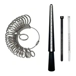 US Size Ring Sizer Measuring Kit | Ring Mandrel & Ring Sizer Set for Jewelry Sizing