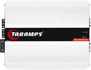 Taramps DS 4000x4 1 Ohm 4000 Watts Rms 4 Channels of 1000x4 Watts Car Audio Amplifier Class D Full Range Crossover Fixed Rca / High Level Input System