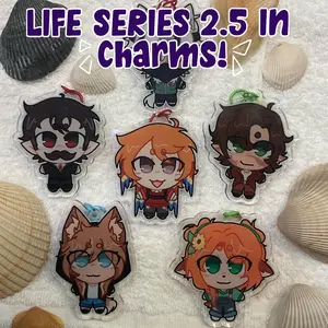 Life/Hermit SMP Acrylic Charms, hermitcraft